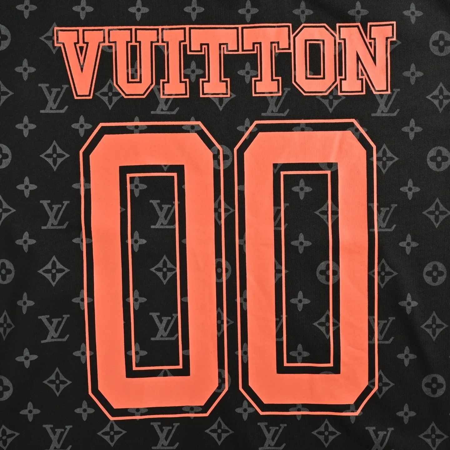 Louis Vuitton/Louis Vuitton 25ss No. 00 Orange letter print short sleeves